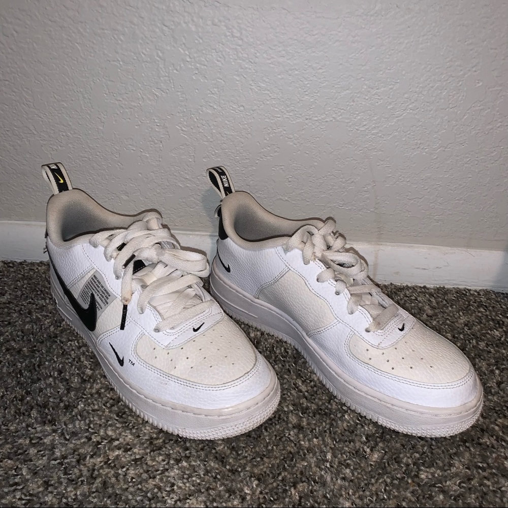 White utility Air Force 1s
